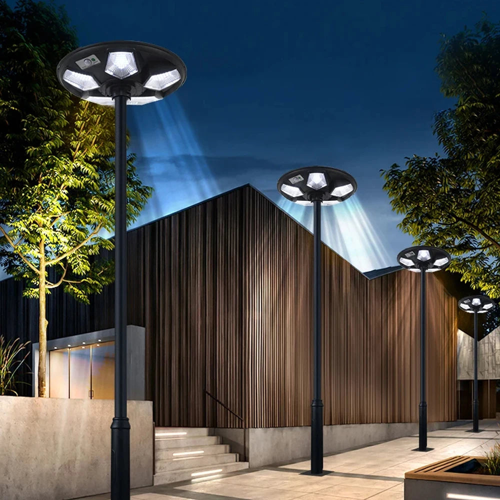 Solar Flood Lights Outdoor Security Lights for Parking Yard