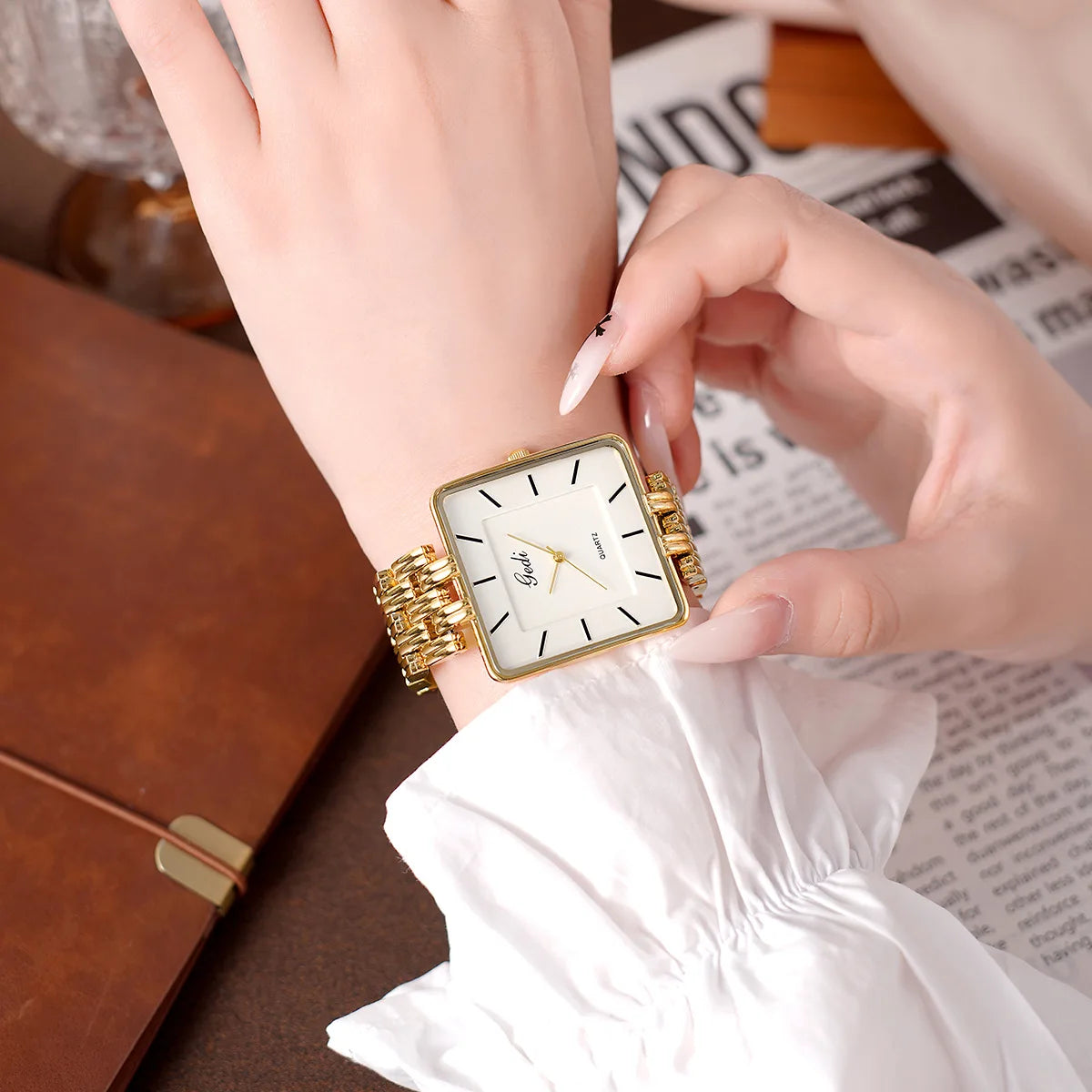 Men Watch Business Simple Square Couple Watches Waterproof