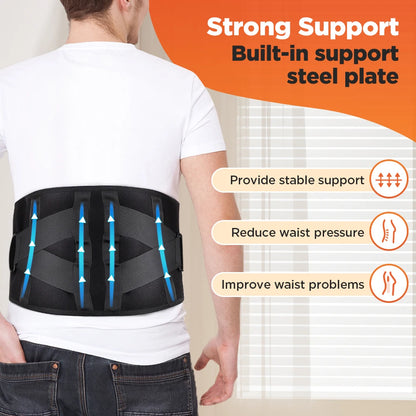 Heating Vibration Massager Belt, Red Light Hot Compress
