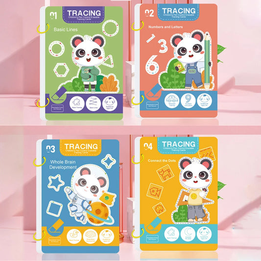 34-Page Children's Reusable Workbook Set