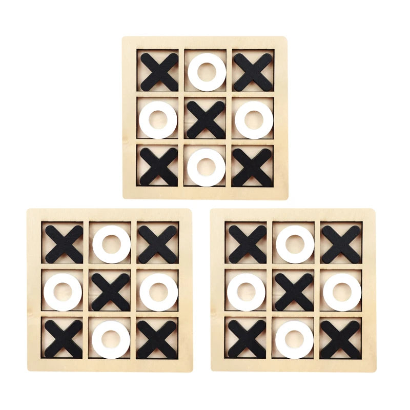 Montessori Play Game Wooden Toy Mini Chess Interaction Puzzle
