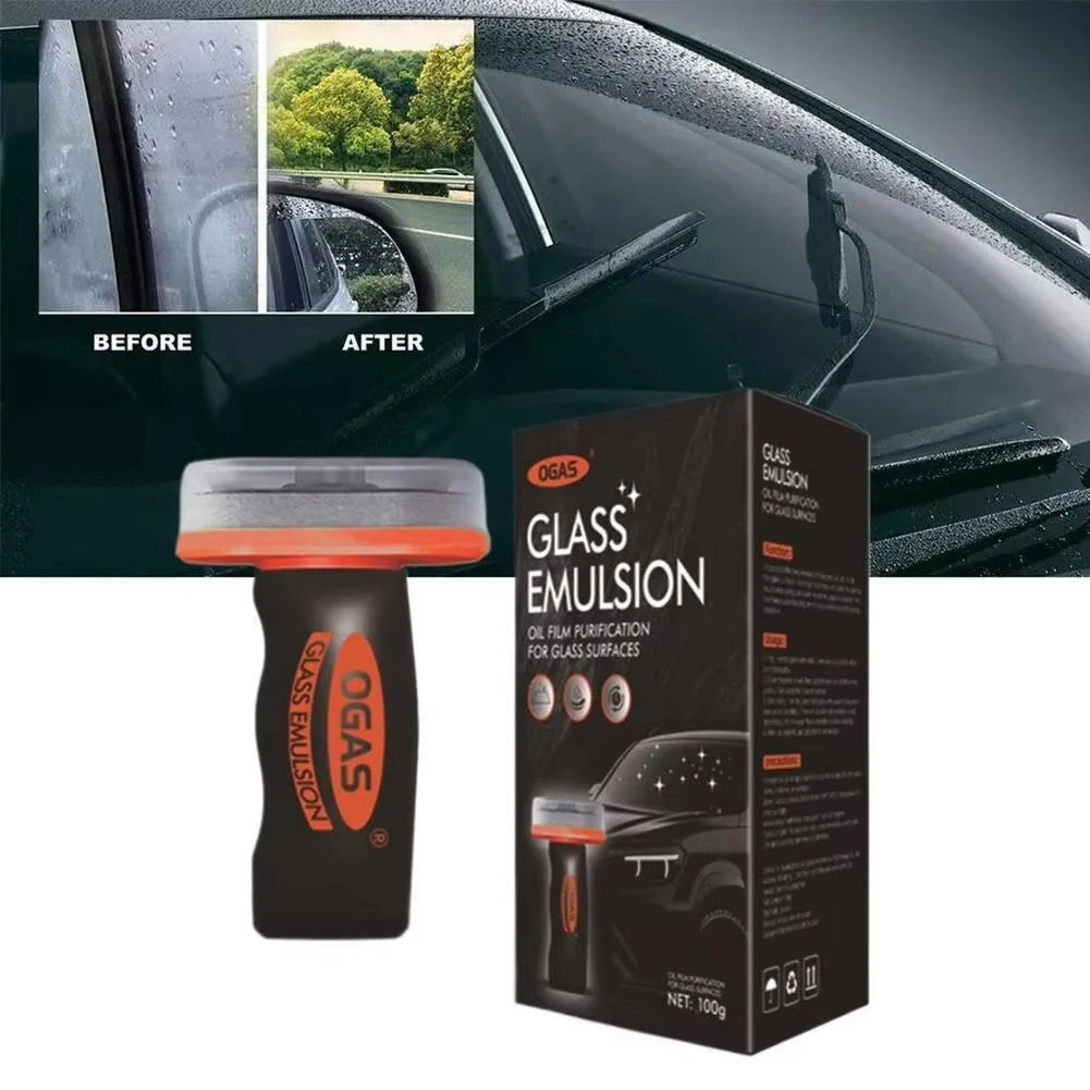Car Glass Oil Film Remover Front Windshield Rearview Mirror Side