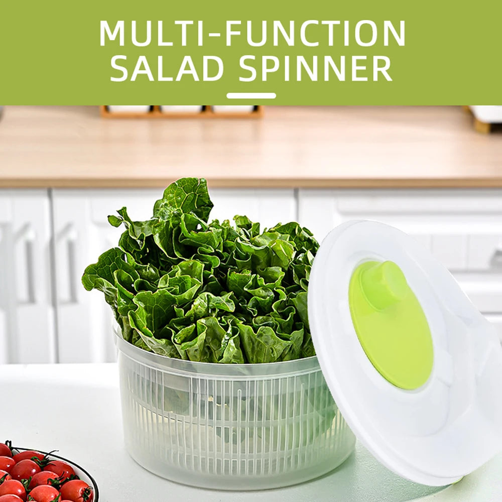 Salad Spinner Lettuce Greens Washer Dryer Drainer Crisper