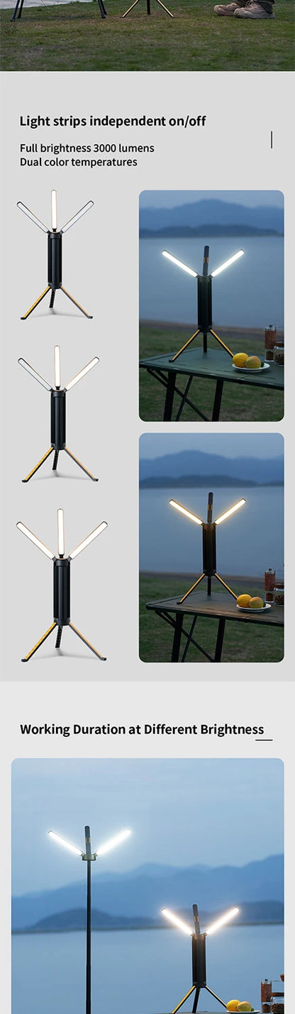 Telescopic Camping Light 15600mAh Rechargeable Lantern