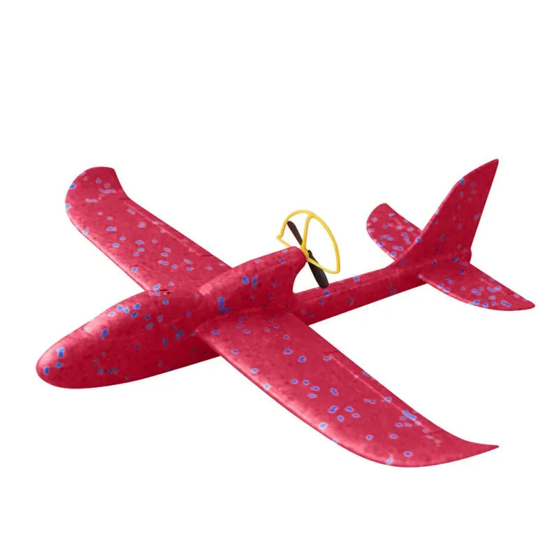 Electric Foam Plane Glider Hand Throw Airplane with LED Light