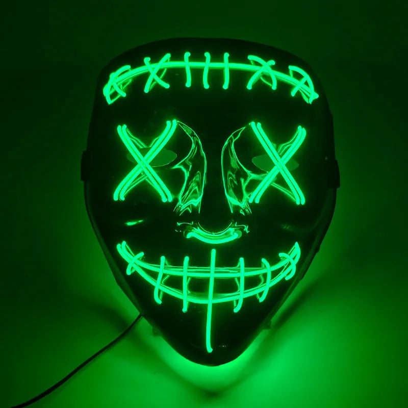 Halloween Party Supplies Luminous LED Purge Mask