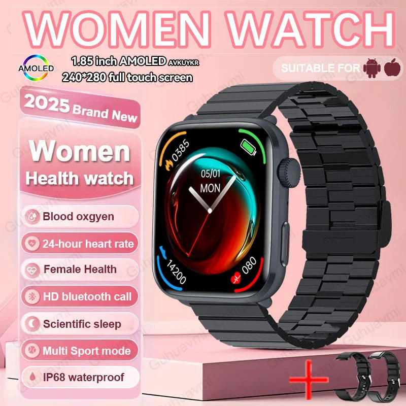 New Women Men AI Smart Diagnosis Watch HRV+PPG Blood Pressure