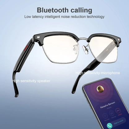 IOWODO E1306 Smart Glasses AI Voice Anti-UV Sunglasses