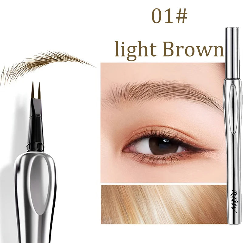 2 Forks Tip Liquid Eyebrow Pen All Day Wear Waterproof