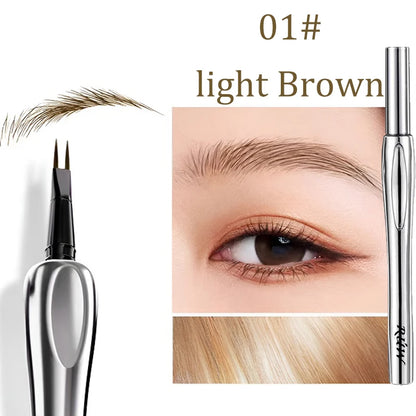 2 Forks Tip Liquid Eyebrow Pen All Day Wear Waterproof