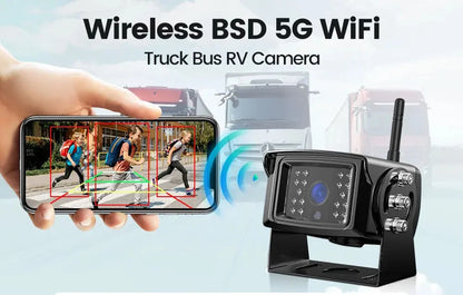 1080P WiFi Magnetic Solar Wireless Backup Camera