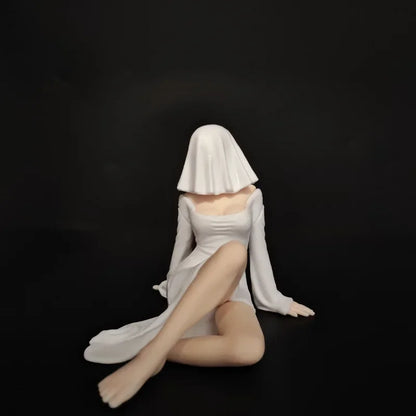 New Mysterious Ghost Lady PVC Figure Mini Anime Girl Figurine Ornament for Computer Desk