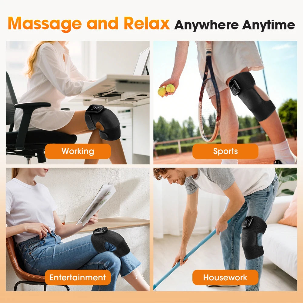 Electric Heating Knee Wrap with 5 Modes Muscle Relaxation