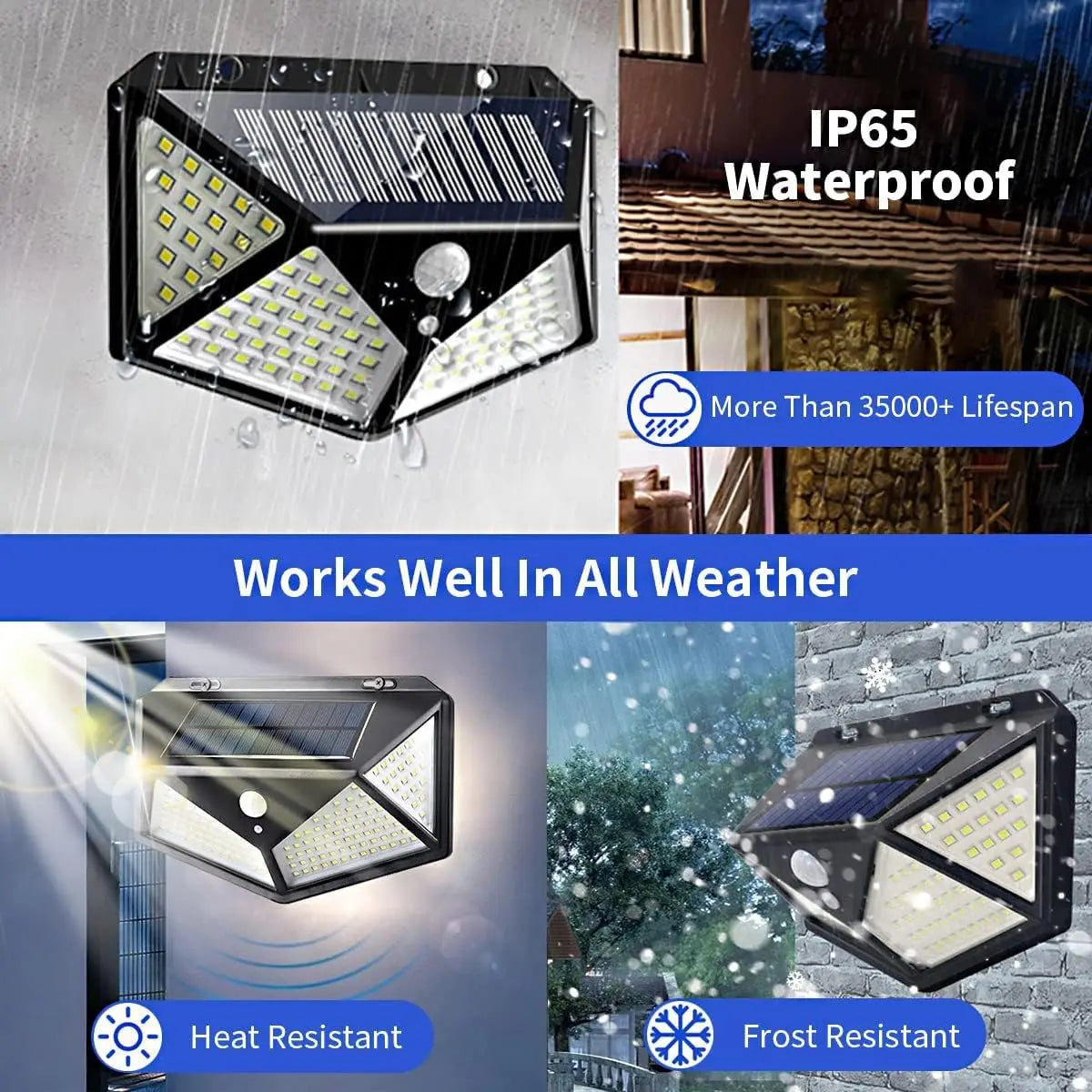 Solar Security Lamp Outdoor Garden Decor Solar Powered