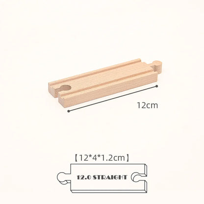 New Kinds Wooden Track Parts Beech Wooden Railway Train