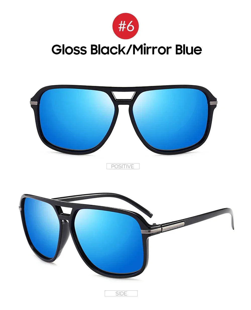VIVIBEE Men Night Vision Sunglasses Photochromic Pilot