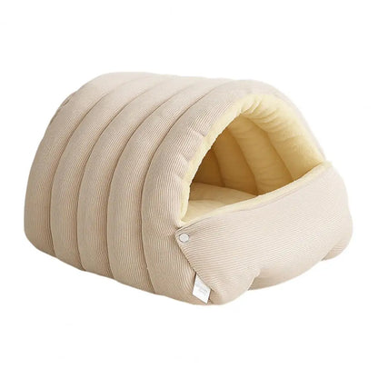 Pet House with Non-slip Base Washable Pet Bed