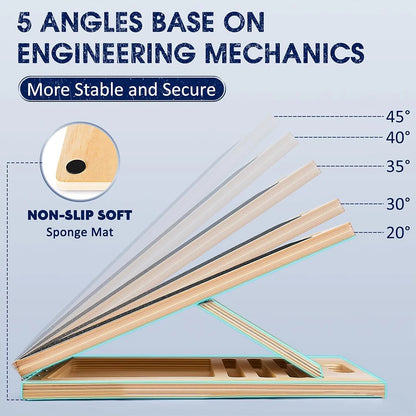 Foldable Wooden Incline Board Adjustable Calf Ankle Stretcher