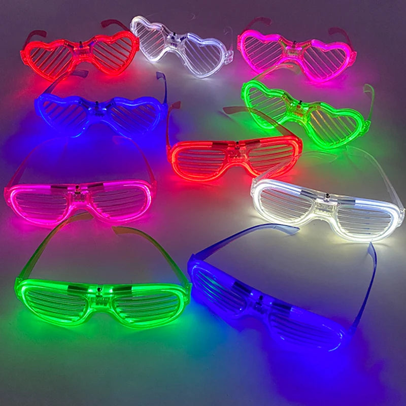 New Acrylic Luminous Glowing Cyberpunk Glasses LED Light