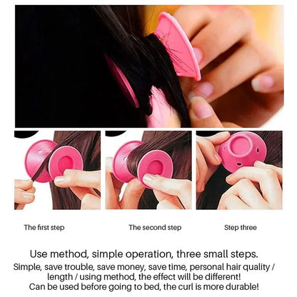 Soft Rubber Silicone Heatless Hair Curler Hair Styling