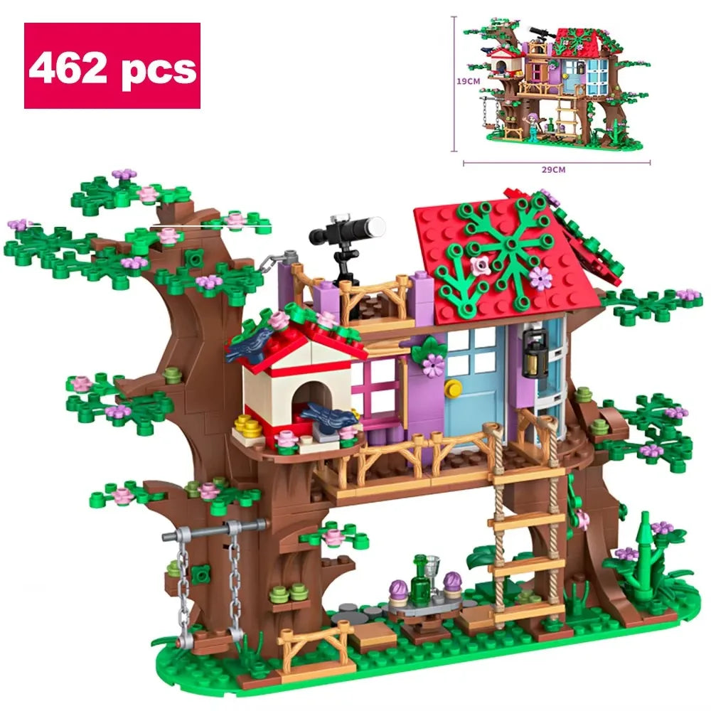 Friends City Tree House Summer Holiday Villa Castle For Kid
