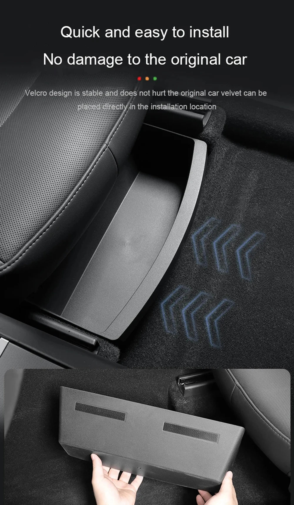 Under Seat Storage Box Organizer for Tesla Model