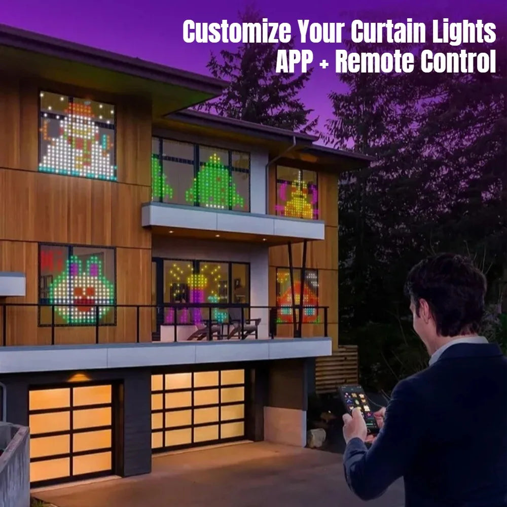 Christmas Decorations Lights Outdoor LED Curtain Fairy Lamp