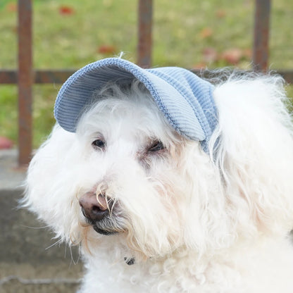 Fashion Big Dog Baseball Cap Durable Corduroy Sun Hat
