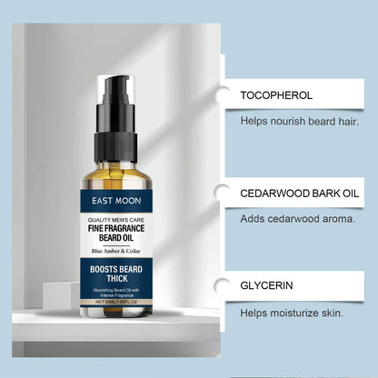 Cedar-Scented Men's Beard Oil–Deep Nourishment