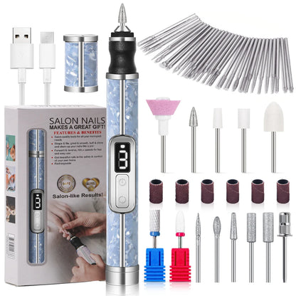 Cordless Electric Nail File Set 4 Adjustable Speeds