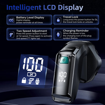 S32 Electric Head Shaver for Men 7D Floating Cutter USB-C Rechargeable