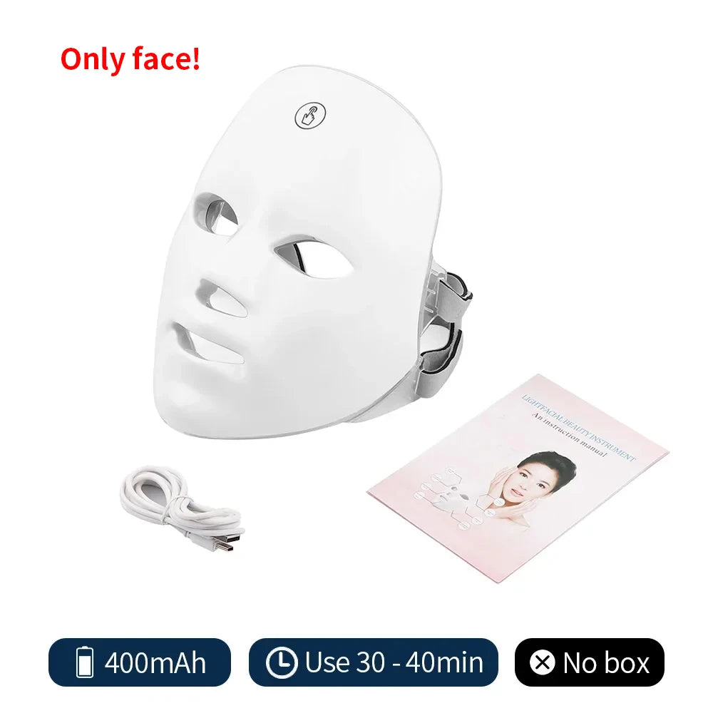 Wireless LED Mask 7 Color LED Face Mask Photon