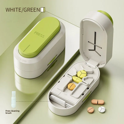 New Quartering Pill Cutter Storage Box Medicine