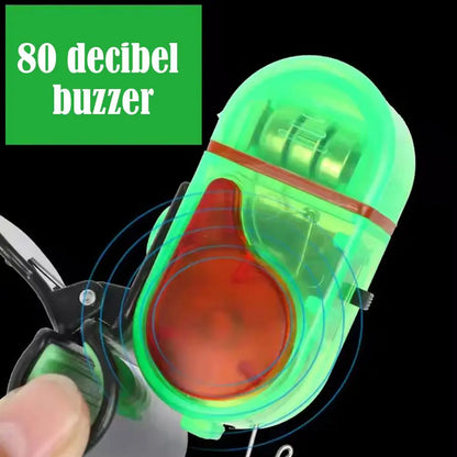 Fishing Bite Alarm with LED Light Clip On Fish