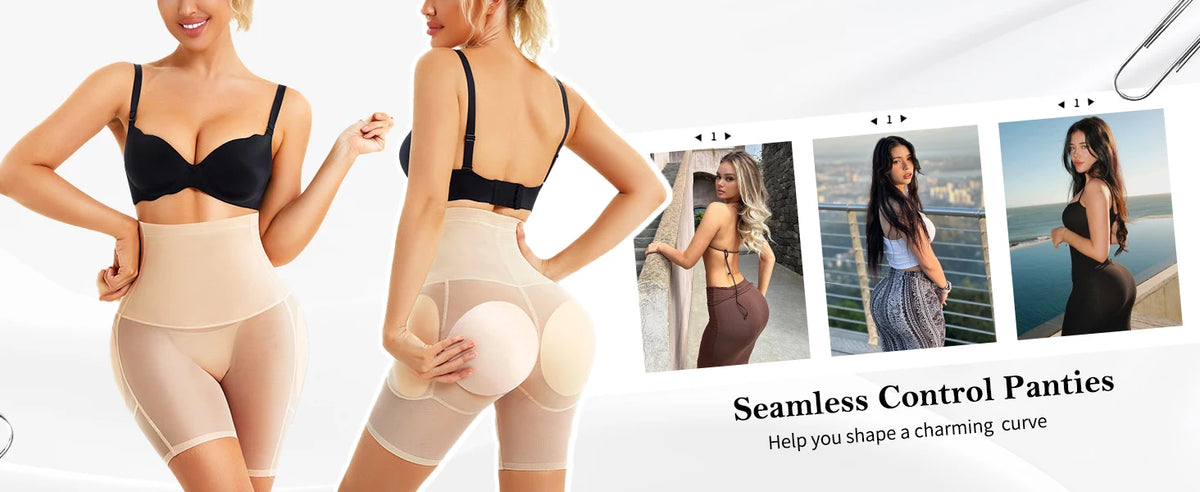 4 Fake Pads Side Hip Enhancer Invisible Breathable Tummy