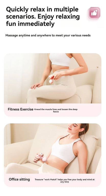 New USB Mini Massage Gun Fascia Machine Muscle Relaxation
