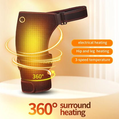 Full-Wrap Hip Support Brace with Massager Pain Relief