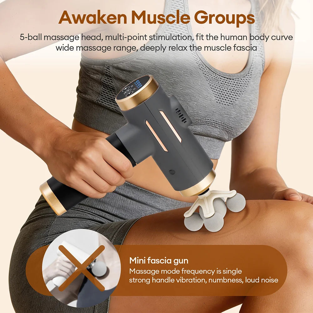 99 Level Electric Massage Gun Powerful Fascia Gun High-Frequency