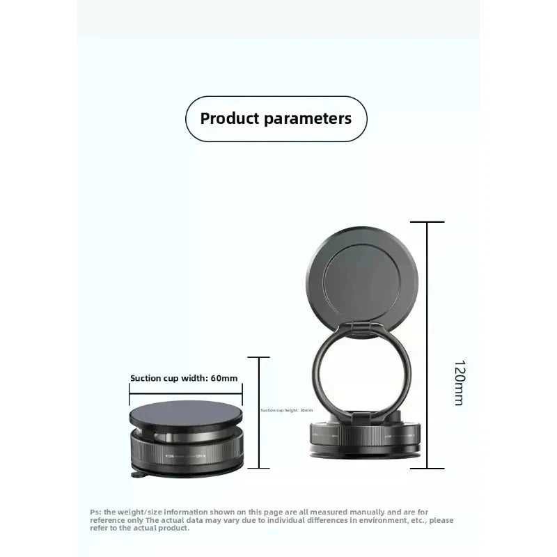 Magnetic Phone Holder for car, 360° Rotatable, Foldable & Adjustable