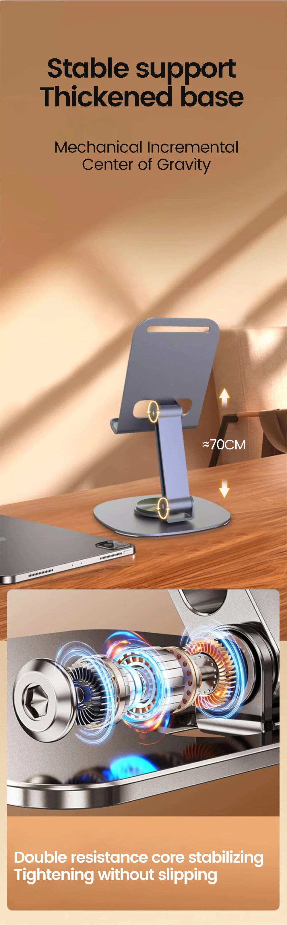 Olaf Rotating Table Cell Phone Holder Support Desktop Stand