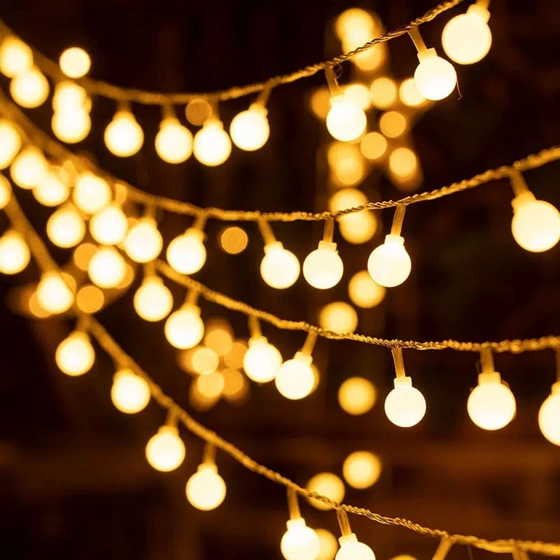 10M USB/Battery Power Ball LED String Lights Garland Lights