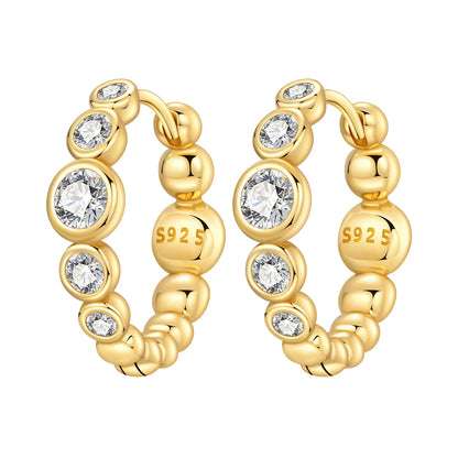 New 925 Sterling Silver 18K Gold Plated Cherry Blossom Butterfly