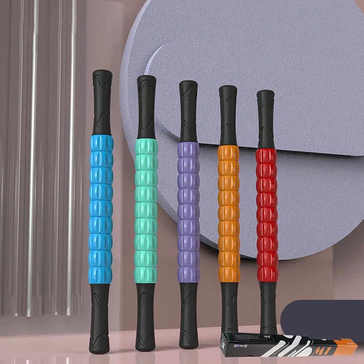 Gear Massage Stick Yoga Deep Muscle Relaxation Massage