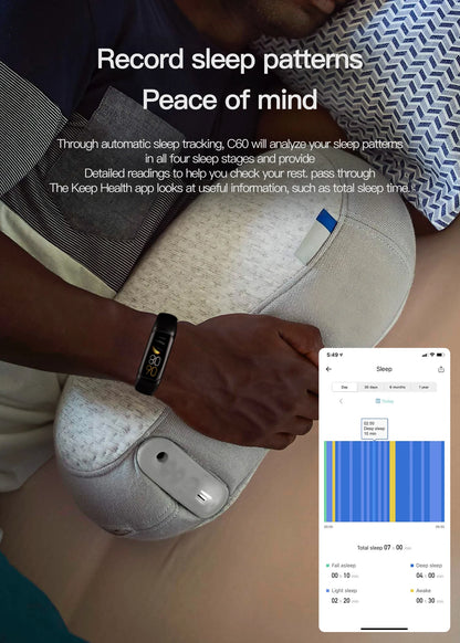 AMOLED Smartwatch Body Temperature Monitor Fitness Clock
