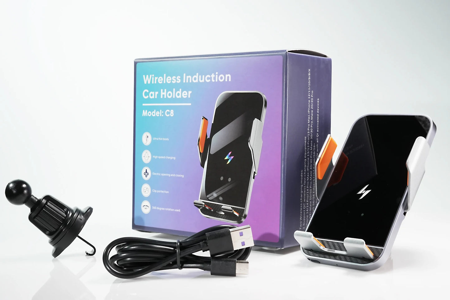 Phone Holder Car Magnetic Phone Mount Smart Sensing
