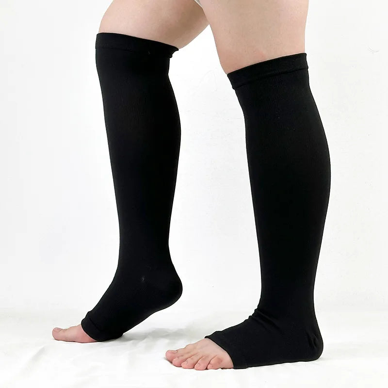 Compression Socks for Women Men 20-30 mmHg Wide Calf