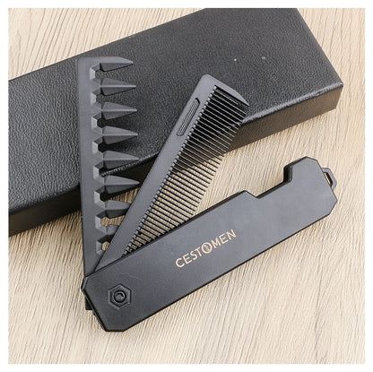 Multifunctional Folding Hair Comb Wide Tooth Oil