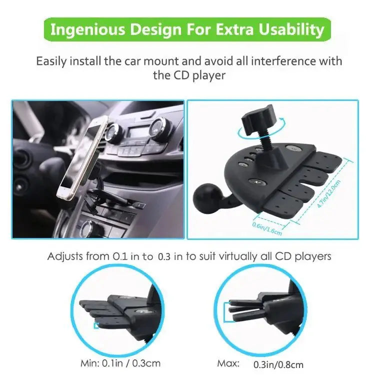 For Magsafe Phone Holder Magnetic Car CD Slot Mount Support