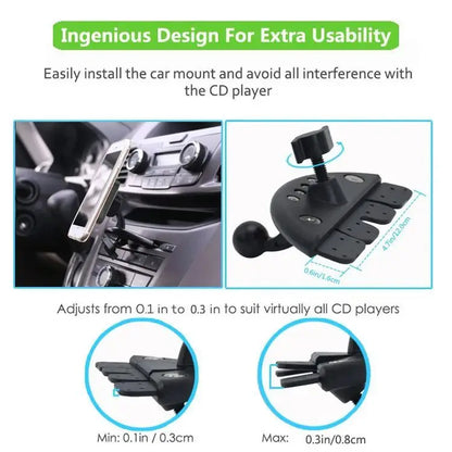 For Magsafe Phone Holder Magnetic Car CD Slot Mount Support