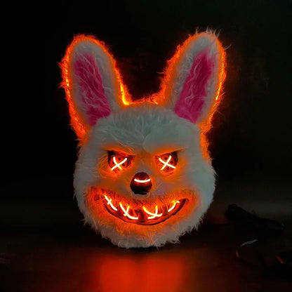 Halloween Cosplay Party Luminous LED Light Face Mask